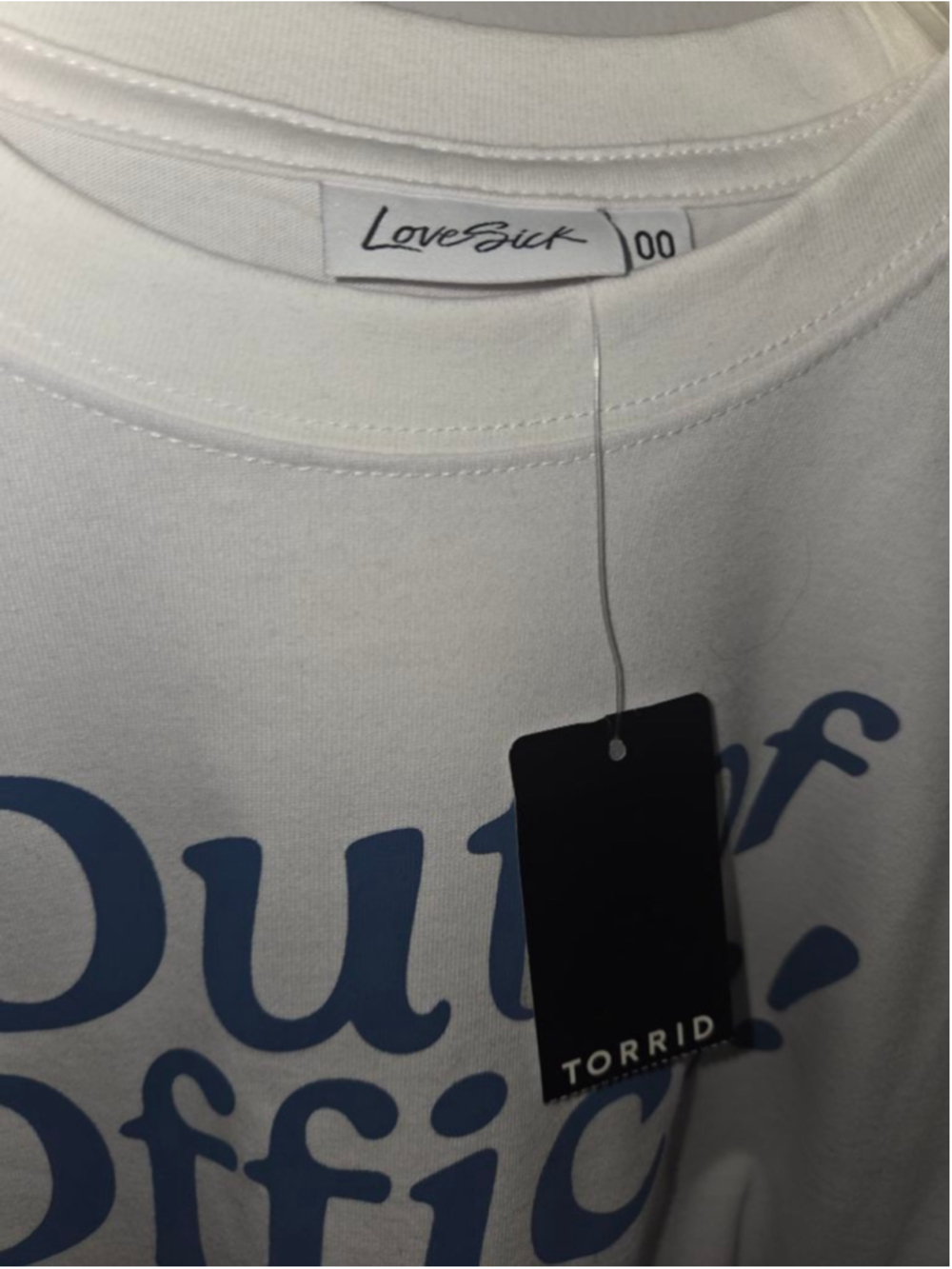 NWT Torrid Lovesick Baby Tee - Picture 2 of 3